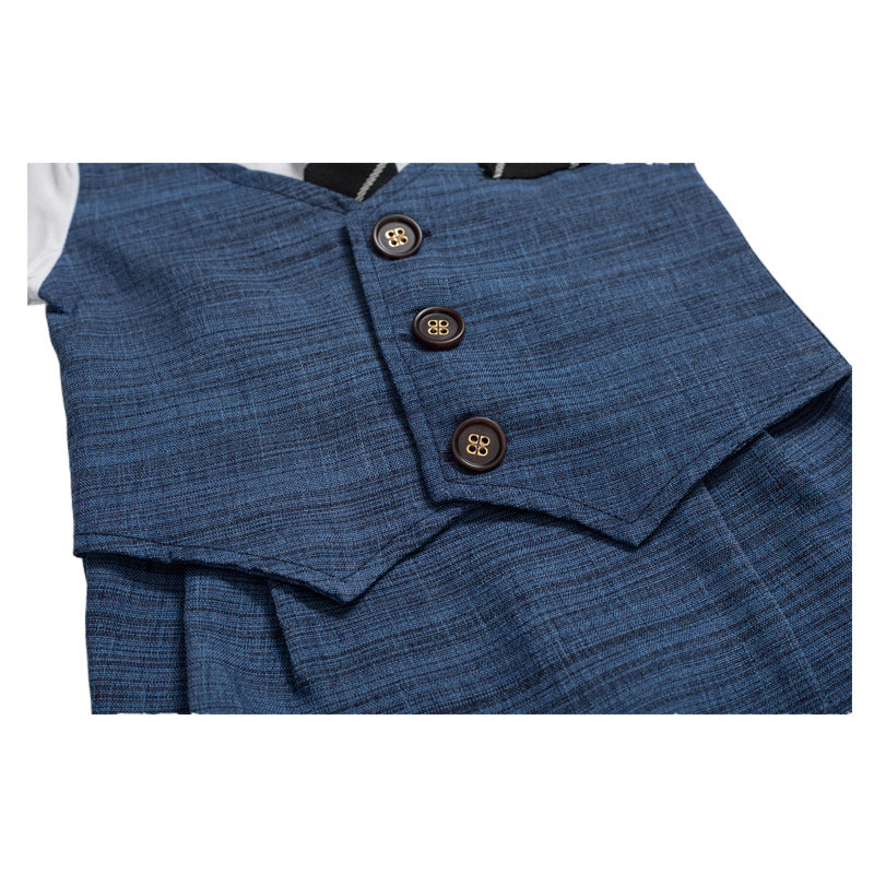 Summer New Baby Boy Jumpsuit Boys Gentleman Baby Children's Clothing by Ricaloux