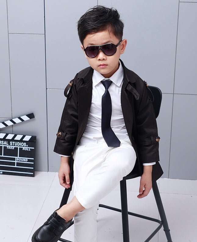 Boys' Windbreaker Casual Children's Mid-Length Coat Children's Clothing - RICALOUX