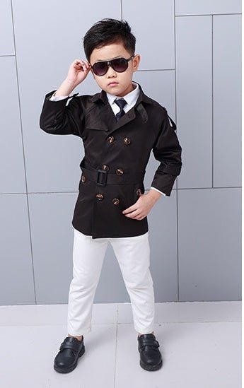 Boys' Windbreaker Casual Children's Mid-Length Coat Children's Clothing - RICALOUX