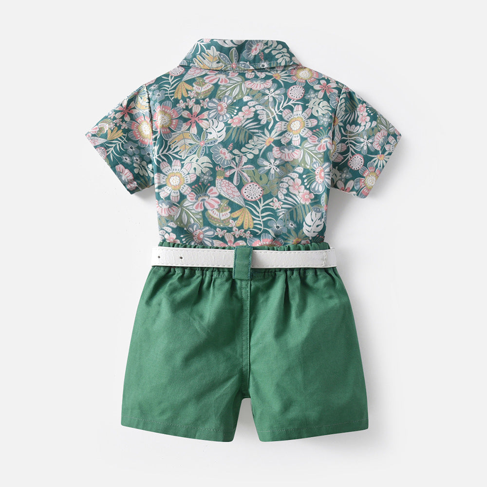 Children's Clothing Siblings Clothing Printing Beach style Vacation Leisure Suit by Ricaloux