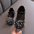 Girls' Leather Shoes Spring And Autumn Style Single Shoes Rhinestone Princess Shoes Performance Shoes - RICALOUX