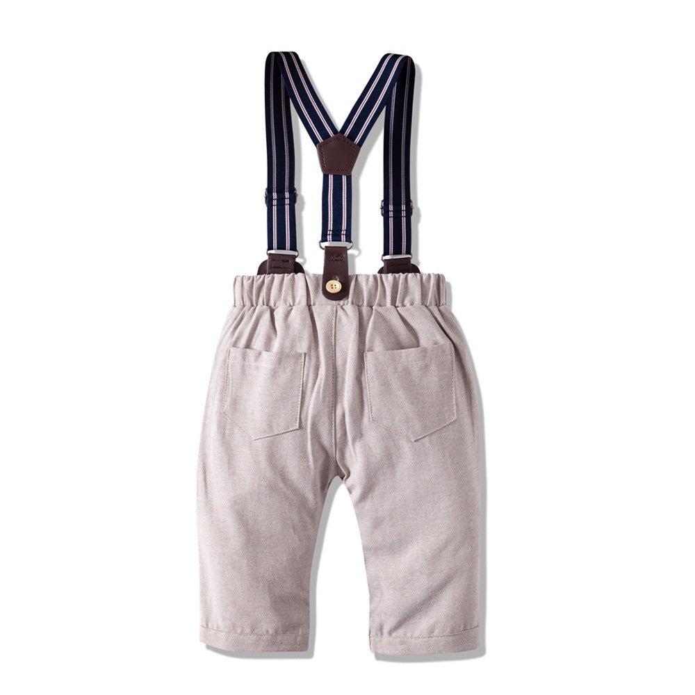 Autumn New Long Sleeve Khaki Suit Infant Clothing Boys' Gentleman Children'S Clothing - RICALOUX
