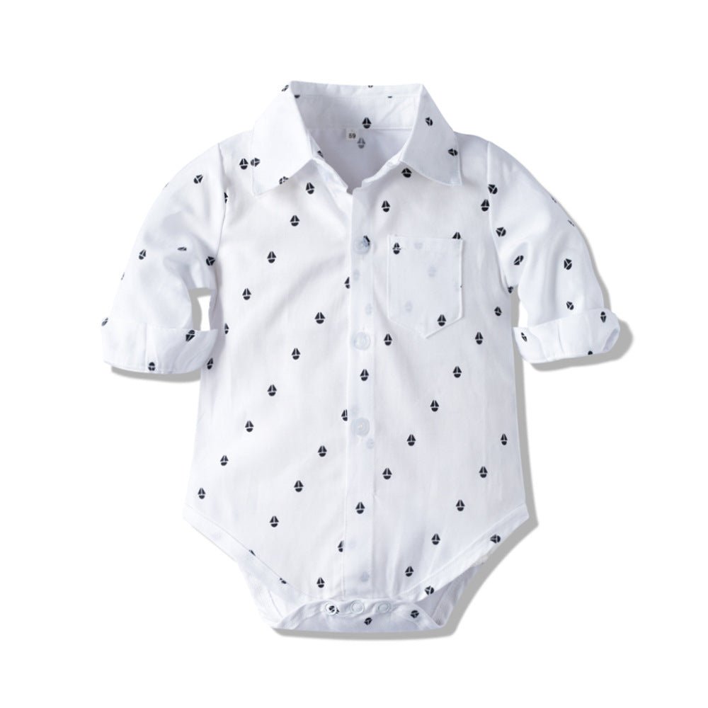 Autumn New Long Sleeve Khaki Suit Infant Clothing Boys' Gentleman Children'S Clothing - RICALOUX