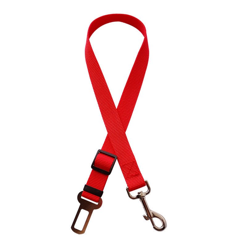 Adjustable Pet Cat Dog Car Seat Belt Pet Seat Vehicle Dog Harness Lead Clip Safety Lever Traction Dog Collars Dogs Accessoires Pets Products - RICALOUX