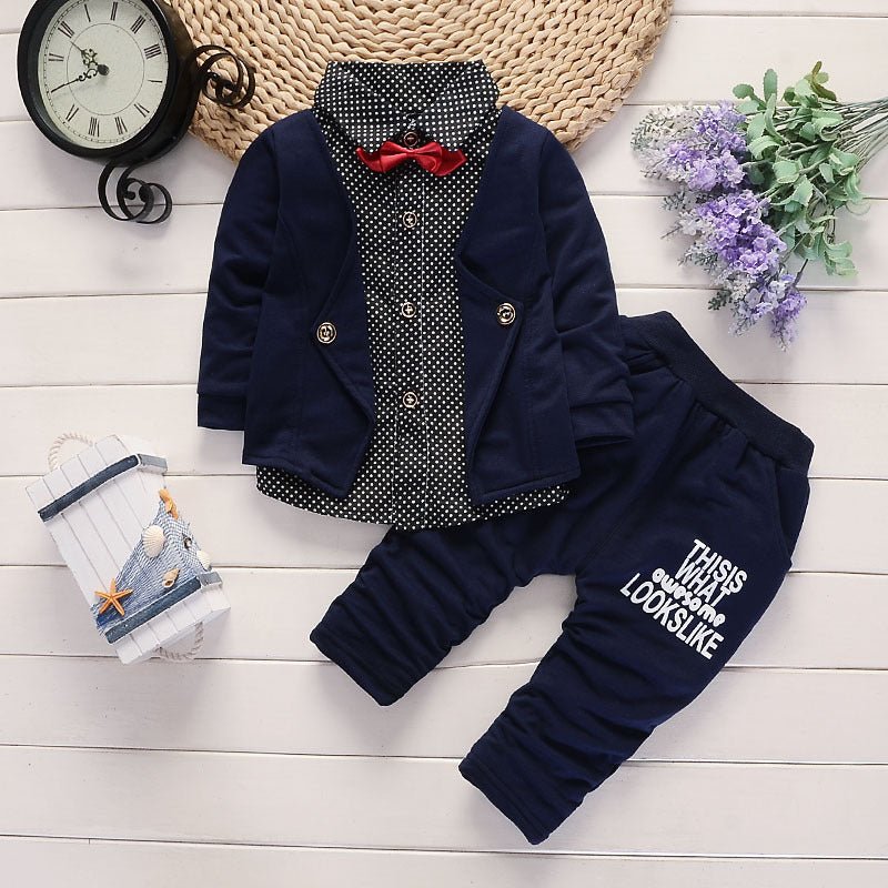 New Design Toddler Boys Casual Suit Set Boys Clothes Set Printed Suit Infant Boys Children Clothing Set - RICALOUX