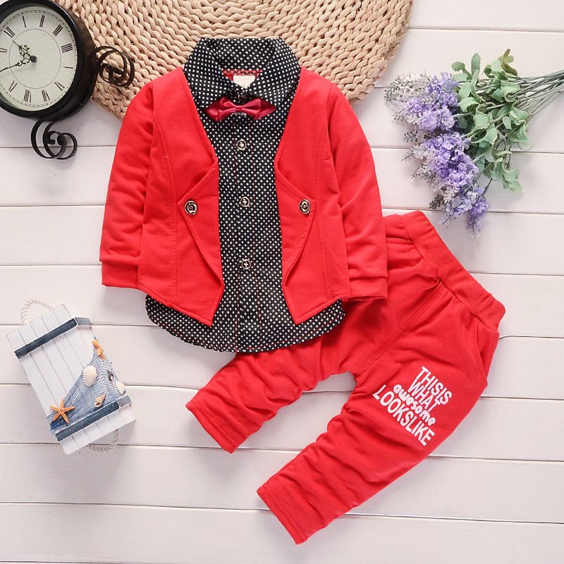 New Design Toddler Boys Casual Suit Set Boys Clothes Set Printed Suit Infant Boys Children Clothing Set - RICALOUX