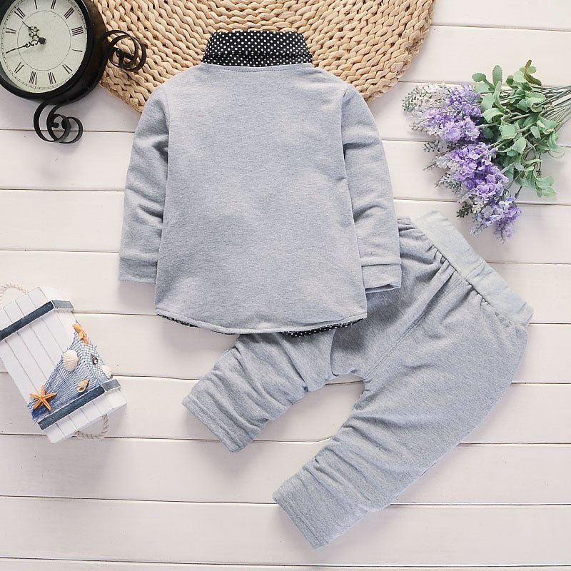 New Design Toddler Boys Casual Suit Set Boys Clothes Set Printed Suit Infant Boys Children Clothing Set - RICALOUX