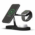 Multifunctional Five-In-One Magnetic Wireless Charging Watch Headset Desktop Mobile Phone Holder Charger 15W Fast Charge by Ricaloux