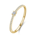 S925 Sterling Silver All-Match Simple Korean Trendy Micro-Inlaid Index Finger Ring Fashion Jewelry by Ricaloux