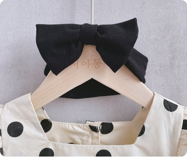 Summer Cute Bag Fart Clothes Pure Cotton Super Western-style Baby Girl Princess Romper - RICALOUX