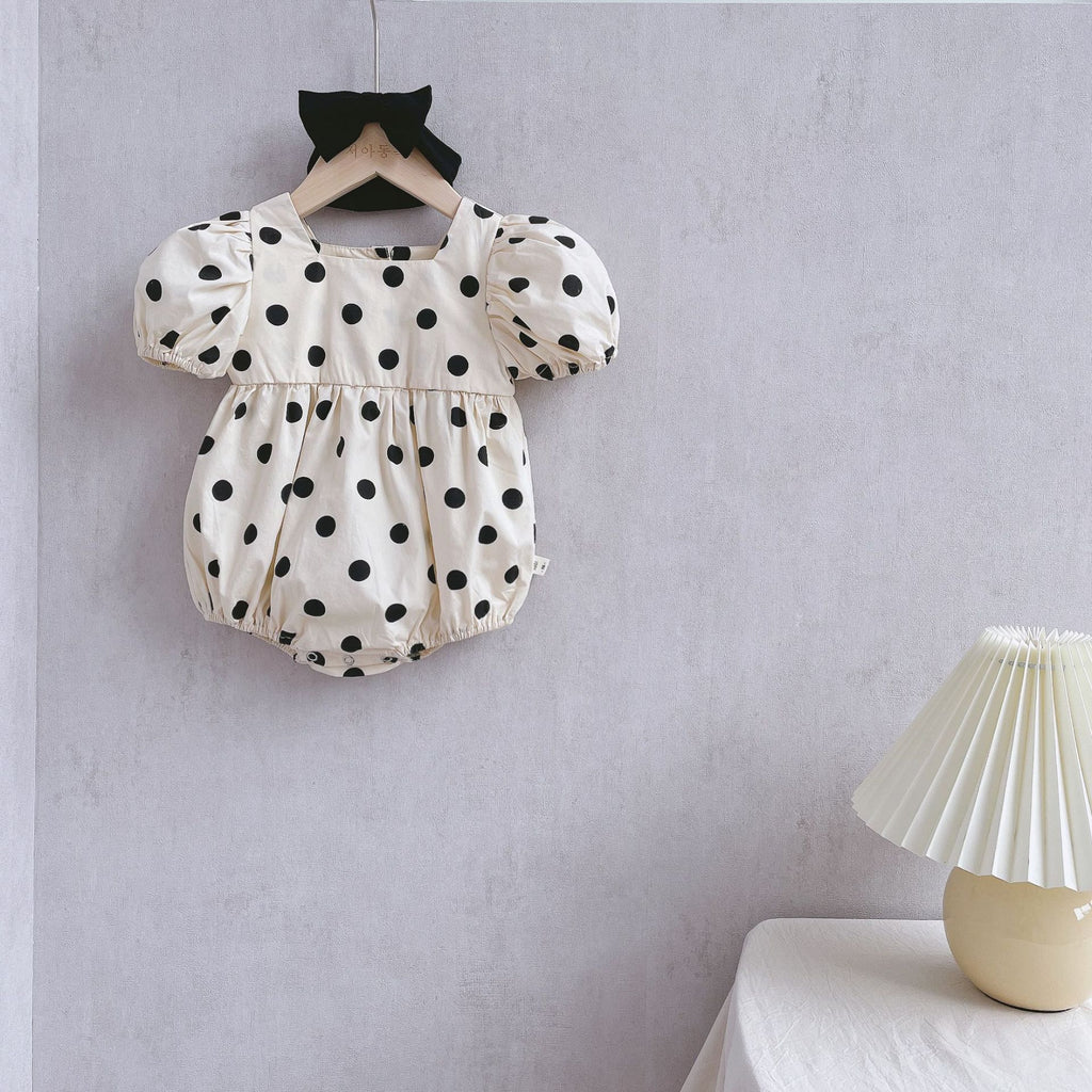 Summer Cute Bag Fart Clothes Pure Cotton Super Western-style Baby Girl Princess Romper - RICALOUX