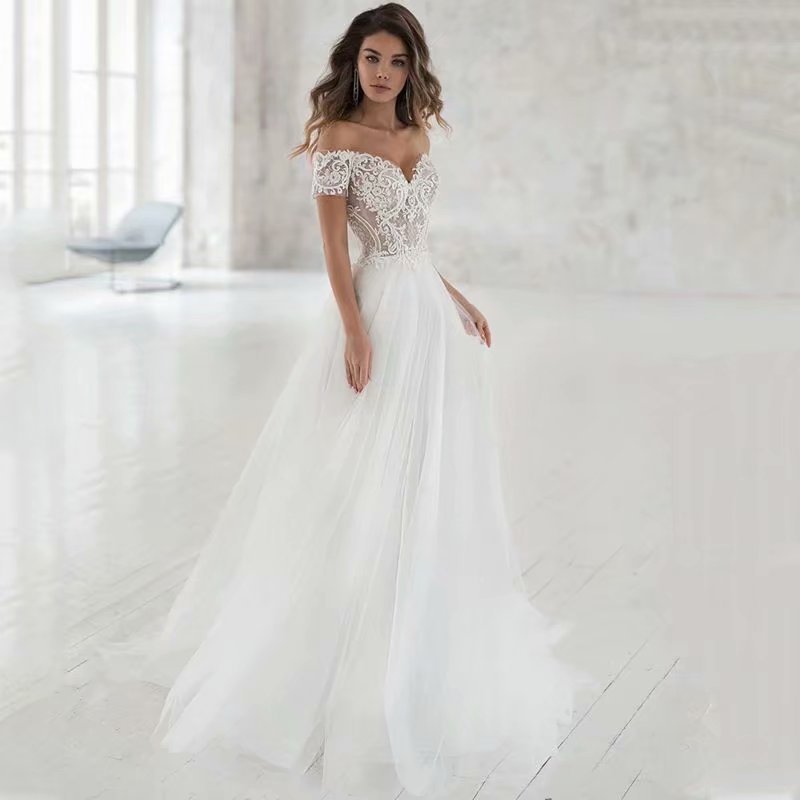 The New Lace Light Wedding Dress Is Elegant, Simple And Thin - RICALOUX