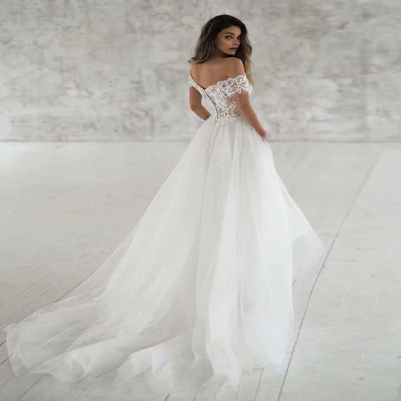 The New Lace Light Wedding Dress Is Elegant, Simple And Thin - RICALOUX
