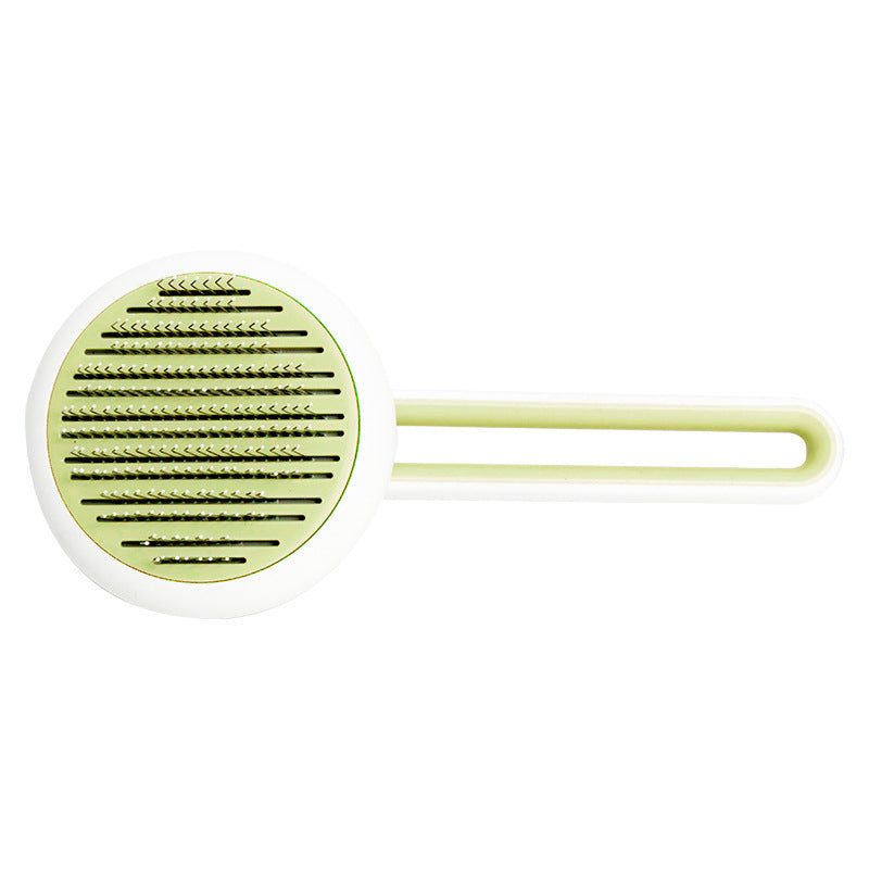 Pet Dog Hair Remover Cat Brush Grooming Tool Automatic Massage Comb Round Hair Brush For Cat Dog Pet Supplies by Ricaloux