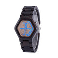 LED Display Wooden Watch Men Wristwatches Wood Night Vision – Premium 0 | RICALOUX