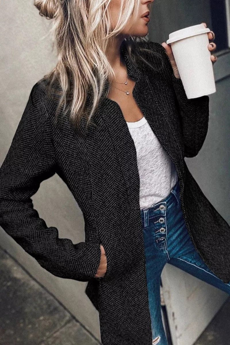 Fashionable And Versatile Woolen Suit Coat For Women - RICALOUX