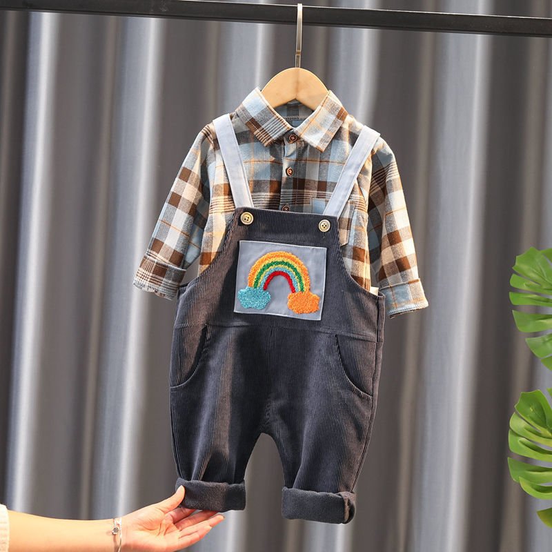 Boys Bib Two-piece Children's Clothing - RICALOUX