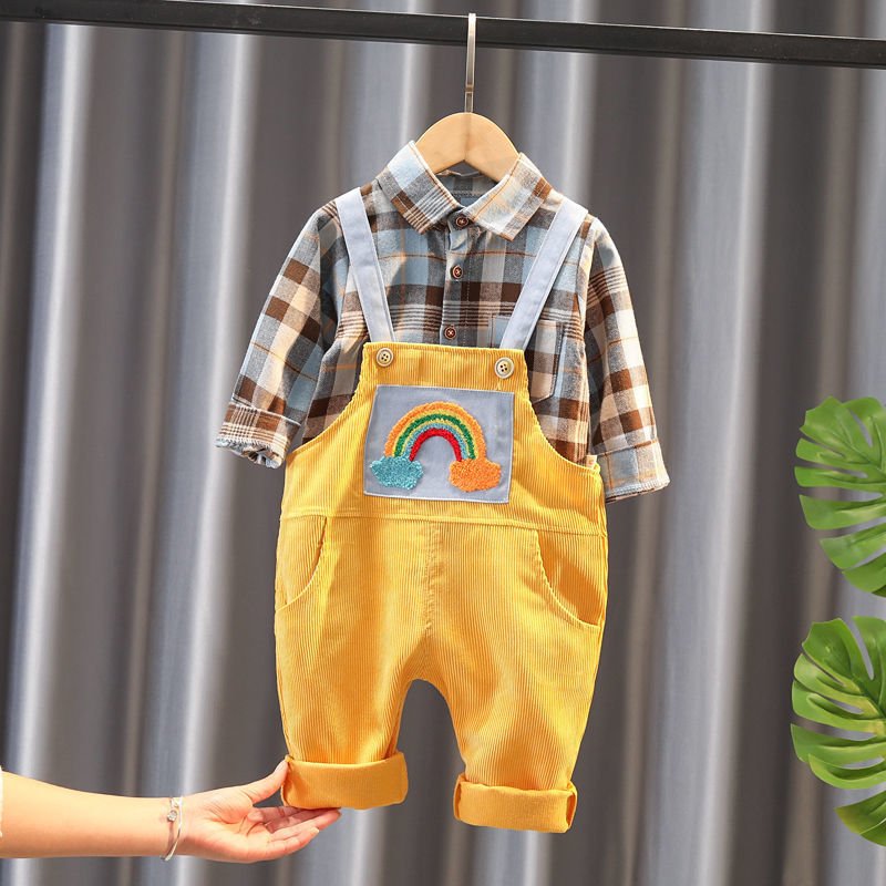 Boys Bib Two-piece Children's Clothing - RICALOUX