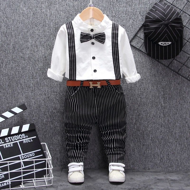 Boys Bib Two-piece Children's Clothing - RICALOUX