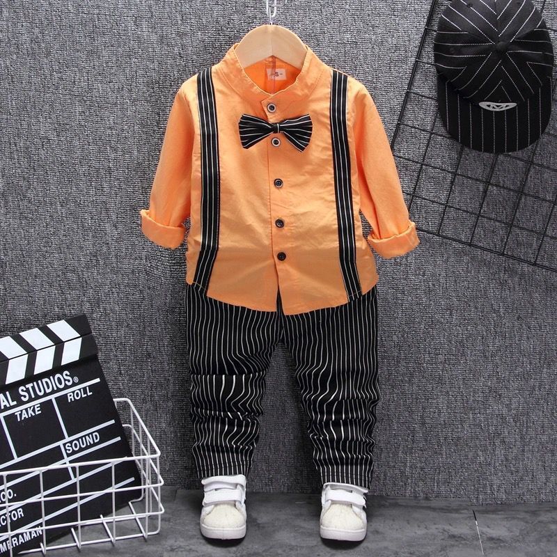 Boys Bib Two-piece Children's Clothing - RICALOUX