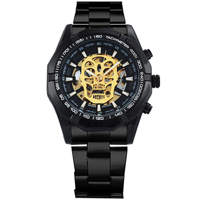 Official Automatic GOLD Watch Men Steel Strap Skeleton – Premium 0 | RICALOUX