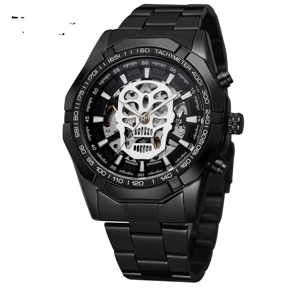 Official Automatic GOLD Watch Men Steel Strap Skeleton by Ricaloux