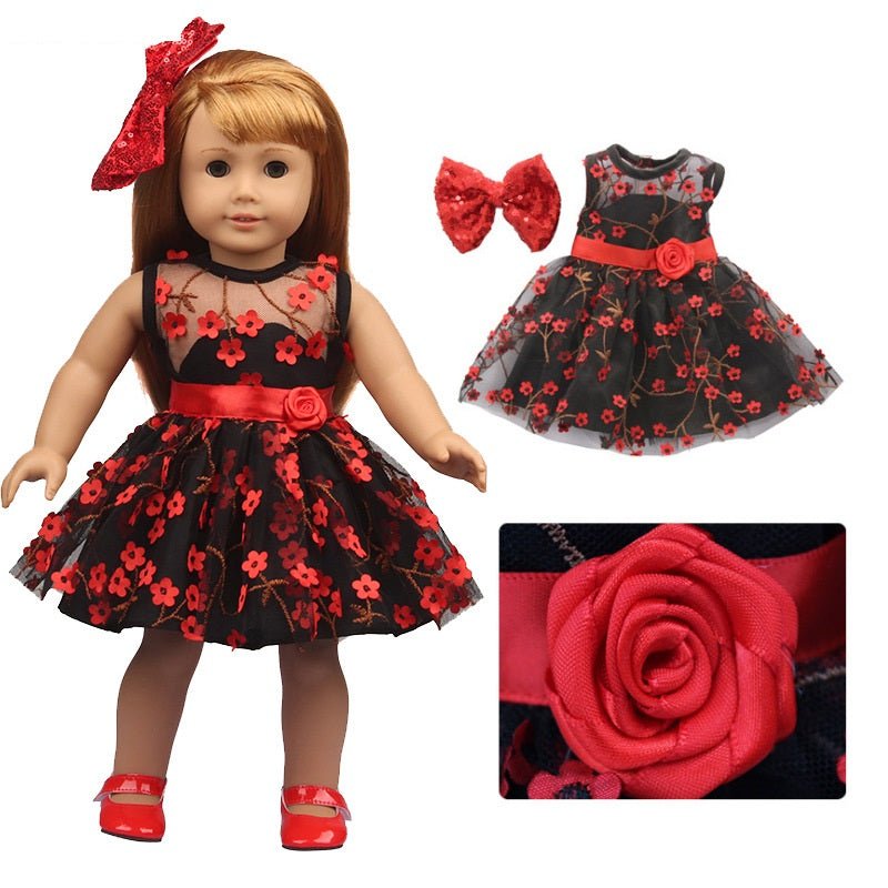 American Girl Doll Clothes Saf Dress And Headdress Doll Set - RICALOUX