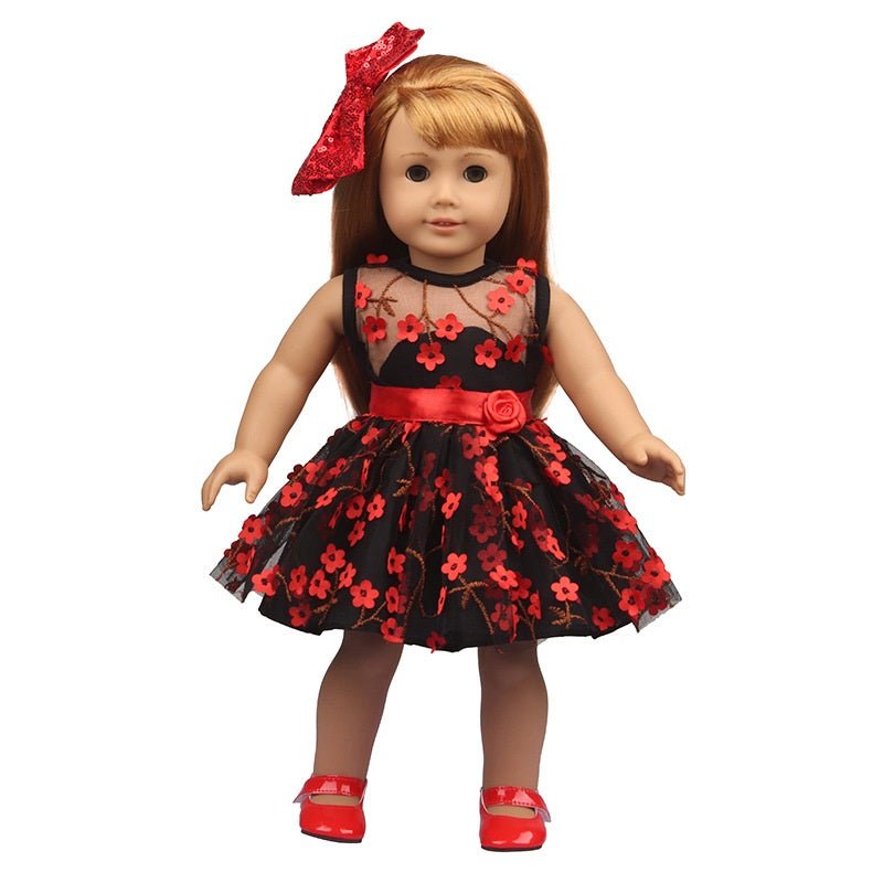 American Girl Doll Clothes Saf Dress And Headdress Doll Set - RICALOUX