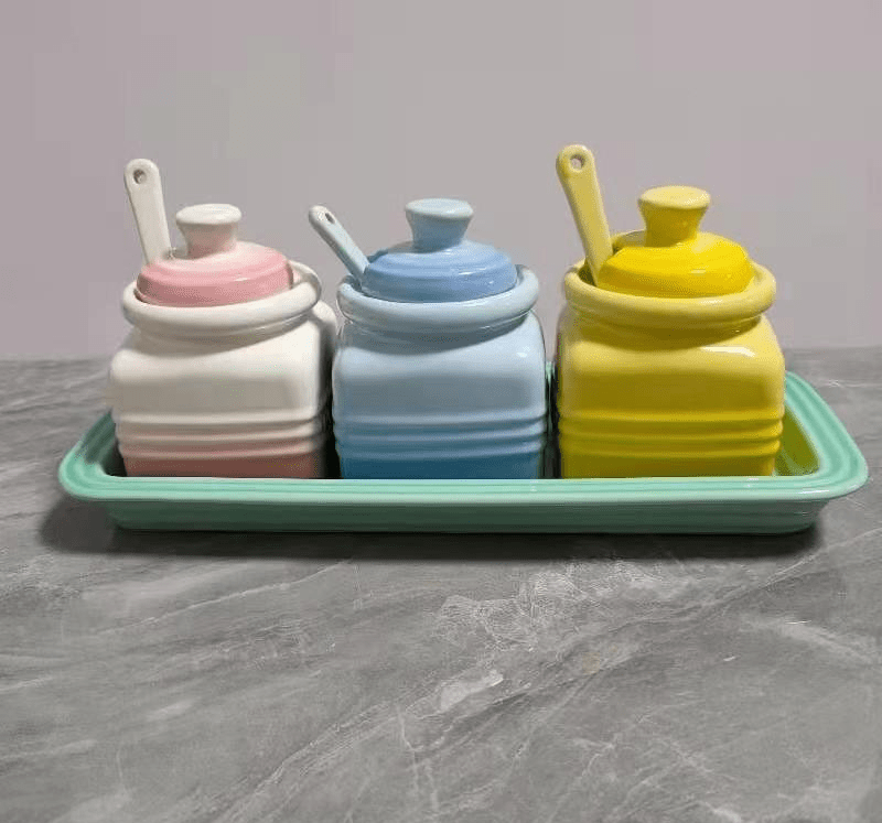 Cool Color Kitchen Seasoning Jar Kitchen Supplies Seasoning Spoon - RICALOUX