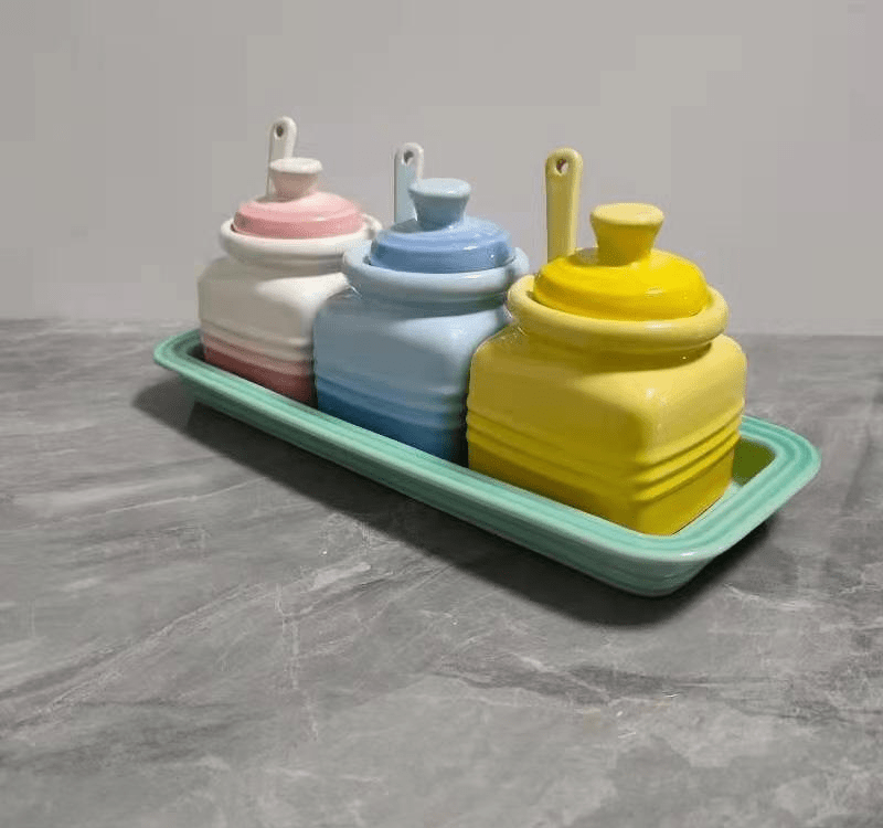 Cool Color Kitchen Seasoning Jar Kitchen Supplies Seasoning Spoon - RICALOUX