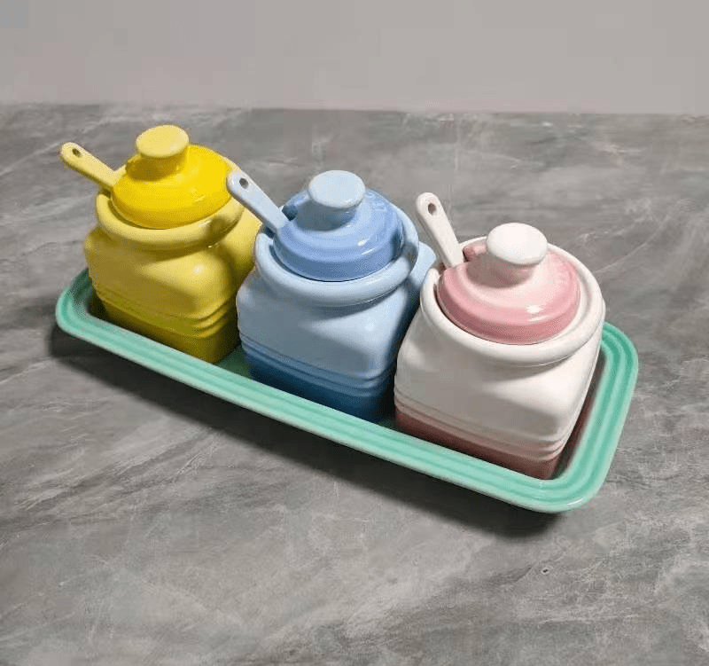 Cool Color Kitchen Seasoning Jar Kitchen Supplies Seasoning Spoon - RICALOUX