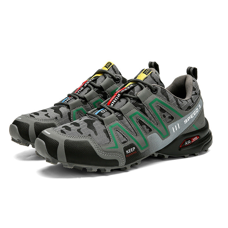Men Hiking Shoes Climbing Male Sports Shoes Work Safety Toe Tactical Non-Slip Durable Trekking Sneakers Mens Footwear by Ricaloux