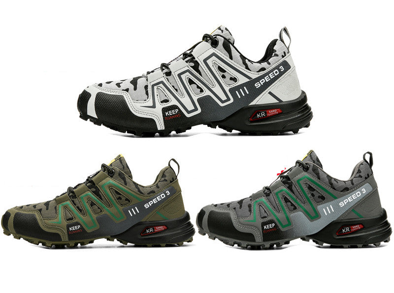 Men Hiking Shoes Climbing Male Sports Shoes Work Safety Toe Tactical Non-Slip Durable Trekking Sneakers Mens Footwear by Ricaloux