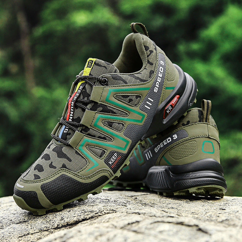 Men Hiking Shoes Climbing Male Sports Shoes Work Safety Toe Tactical Non-Slip Durable Trekking Sneakers Mens Footwear by Ricaloux