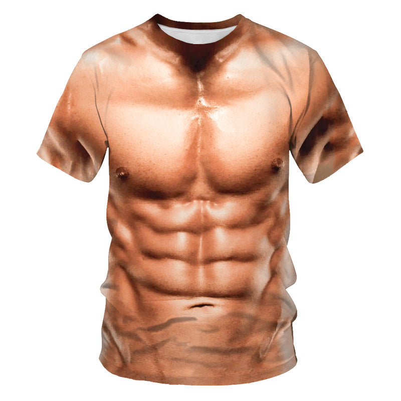 Muscular Men Men Printed Short Sleeves – Premium 0 | RICALOUX