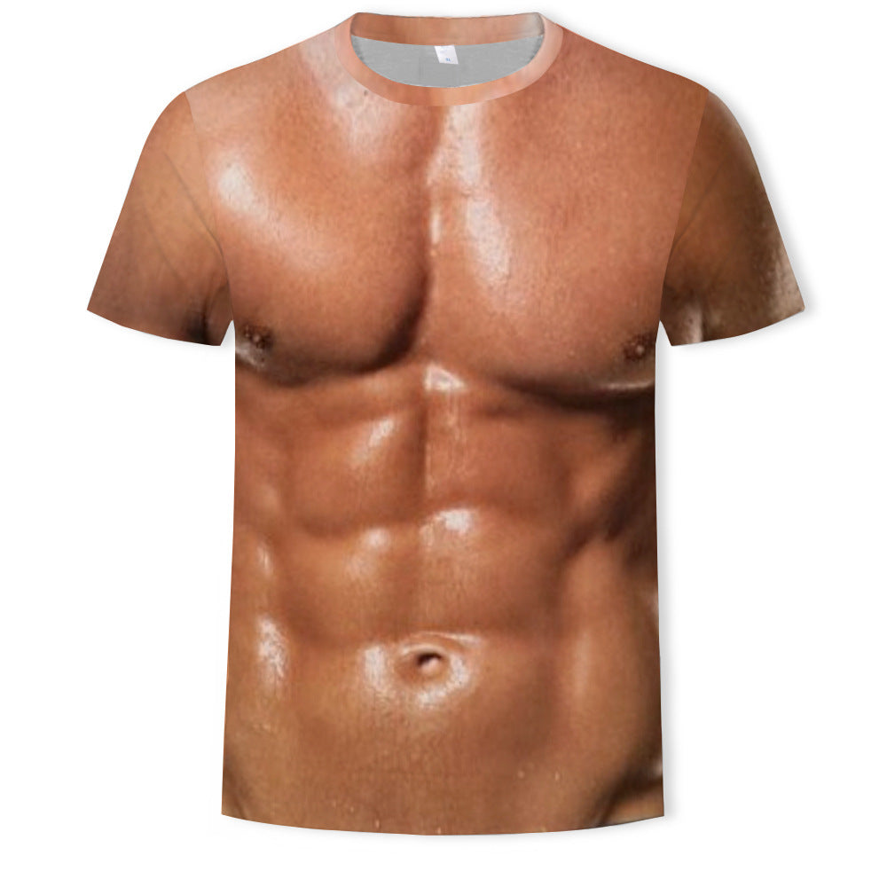Muscular Men Men Printed Short Sleeves – Premium 0 | RICALOUX