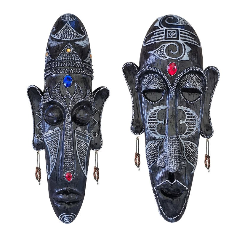 Resin Tribal Mask Home Decor - RICALOUX