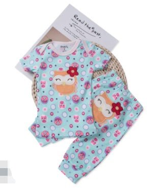 Children's Clothing Short-sleeved Boys And Girls Home Wear Summer Baby Underwear Pajamas Set - RICALOUX