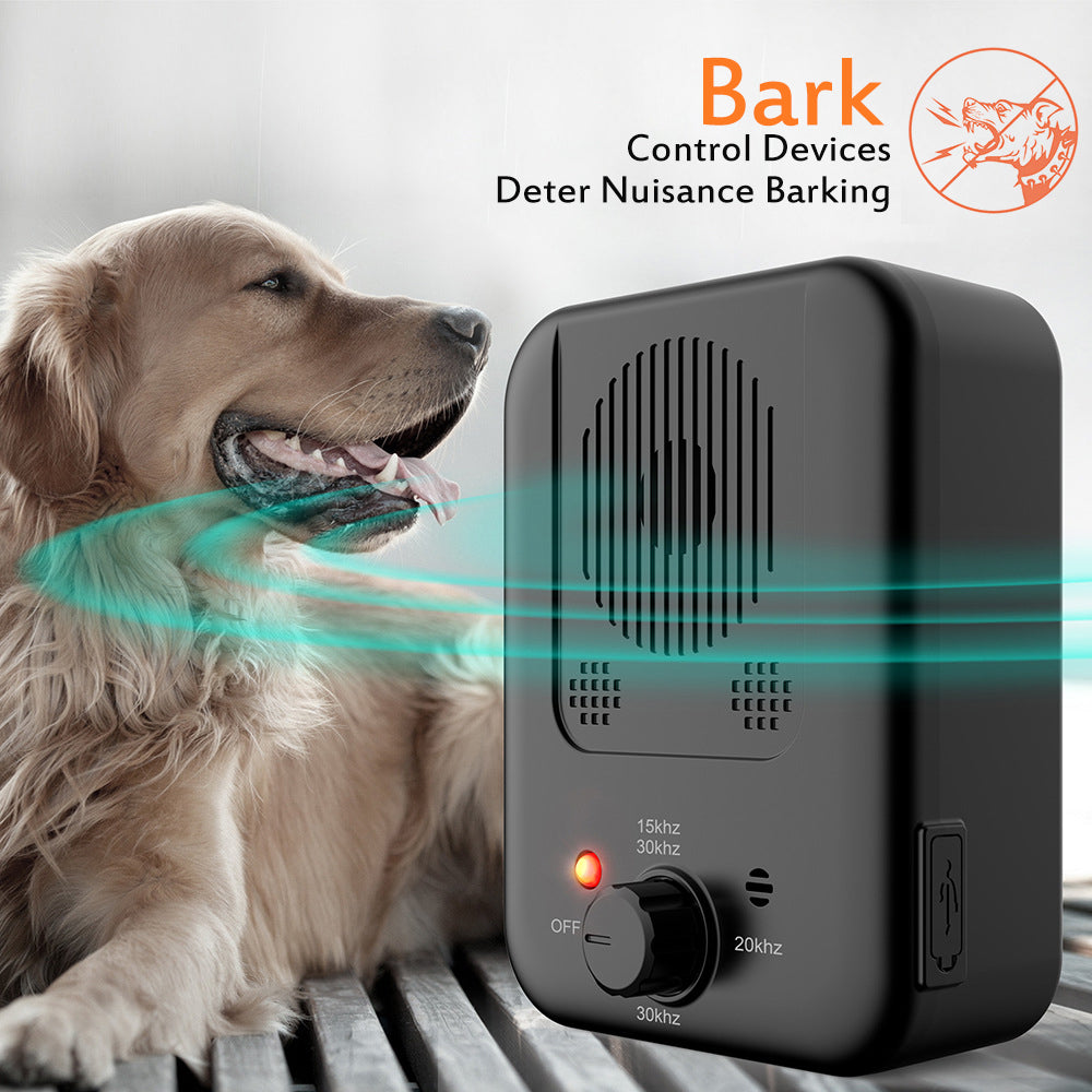 Pets Dog Anti Barking Device Pet Dog Ultrasonic Anti Barking Collars Repeller Outdoor Dogs Stop No Bark Control Training Device Supplies by Ricaloux