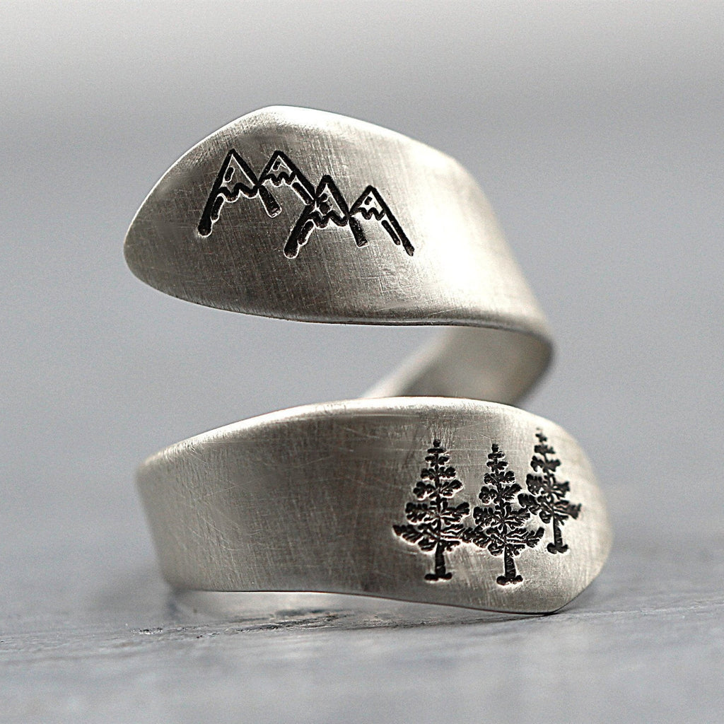 Mountain forest opening adjustable ring - RICALOUX