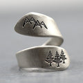 Mountain forest opening adjustable ring - RICALOUX