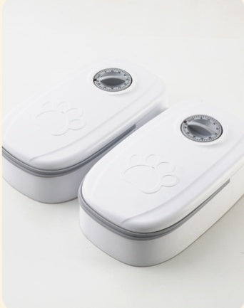 Automatic Pet Feeder Smart Food Dispenser For Cats Dogs Timer Stainless Steel Bowl Auto Dog Cat Pet Feeding Pets Supplies by Ricaloux