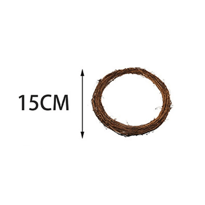 DIY Home Decor Natural Rattan Wreath - RICALOUX