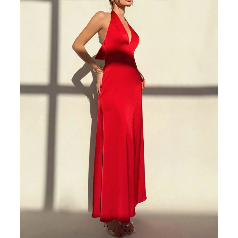 Bow-tie Slim-fit Casual Dress For Women – Premium 0 | RICALOUX