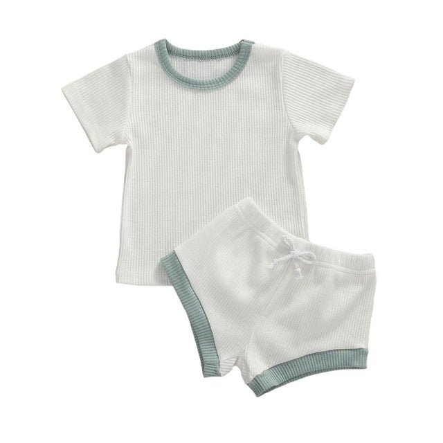 Baby Girl Boy Clothes Short Sleeve Top T shirt Shorts - RICALOUX