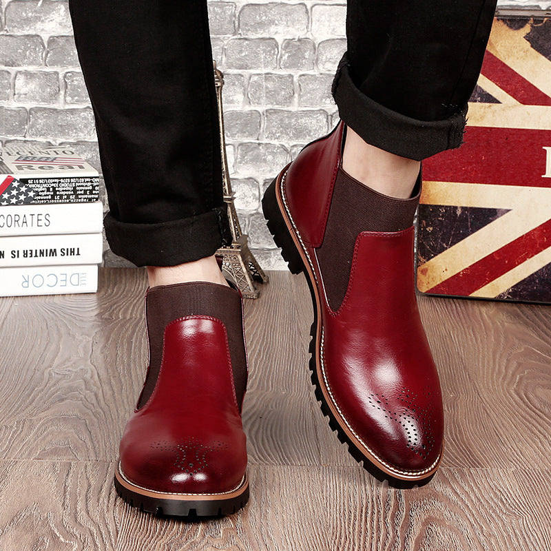 Brock Leather Boots Men Shoes Men Martin Boots by Ricaloux