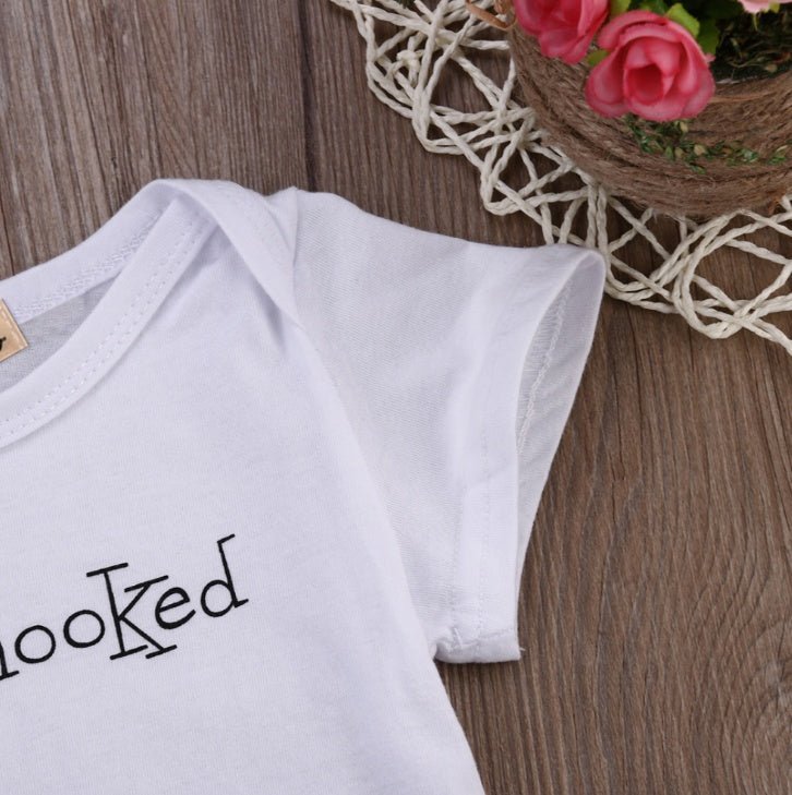 New Infant Baby By Boy Clothes Girl Babygrowth Playsuit Romper I Hooked Daddys Heart Newborn Baby Clothes UNISEX BABY Rompers - RICALOUX