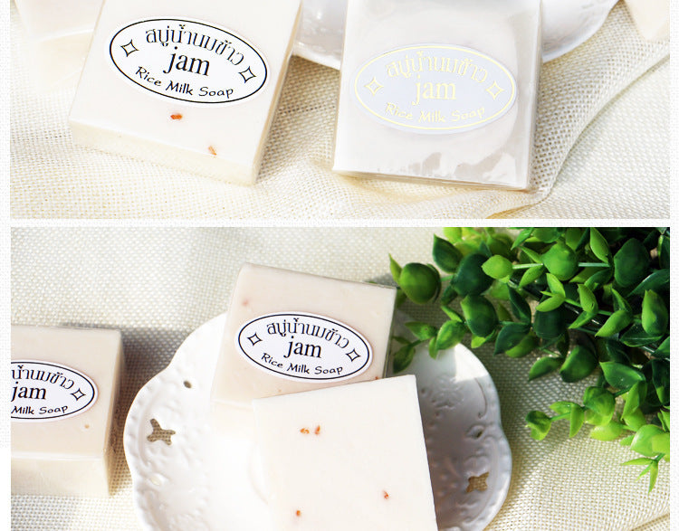 Rice Soap Jasmine Rice Soap Handmade Soap Control Oil Whitening Moisturizing – Premium 0 | RICALOUX