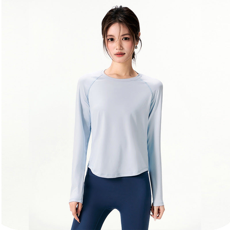 Womens Loose-Fitting Quick-Drying Sports Top by Ricaloux