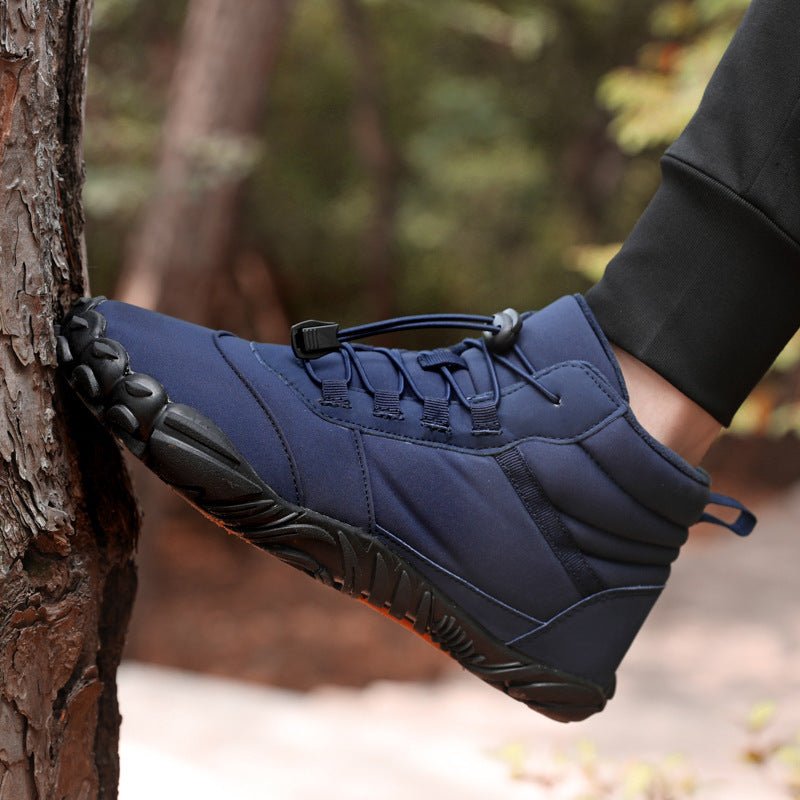 Fleece-lined Waterproof Snow Warm Breathable Couple High-top Casual Cotton Shoes - RICALOUX